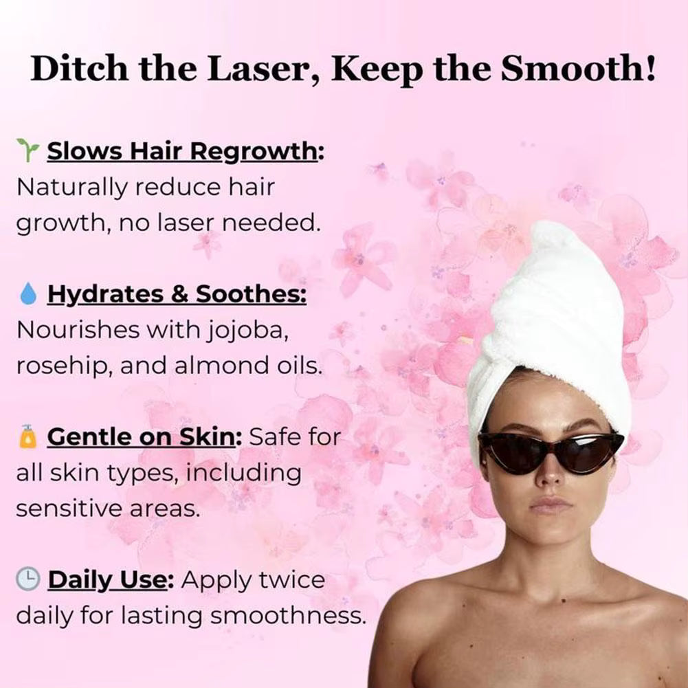 Hair Removal Moisturizing Soothing Oil Natural Cyperus Rotundus Gentle Depilating Oil for Hair Removal Moisturizing & Soothing