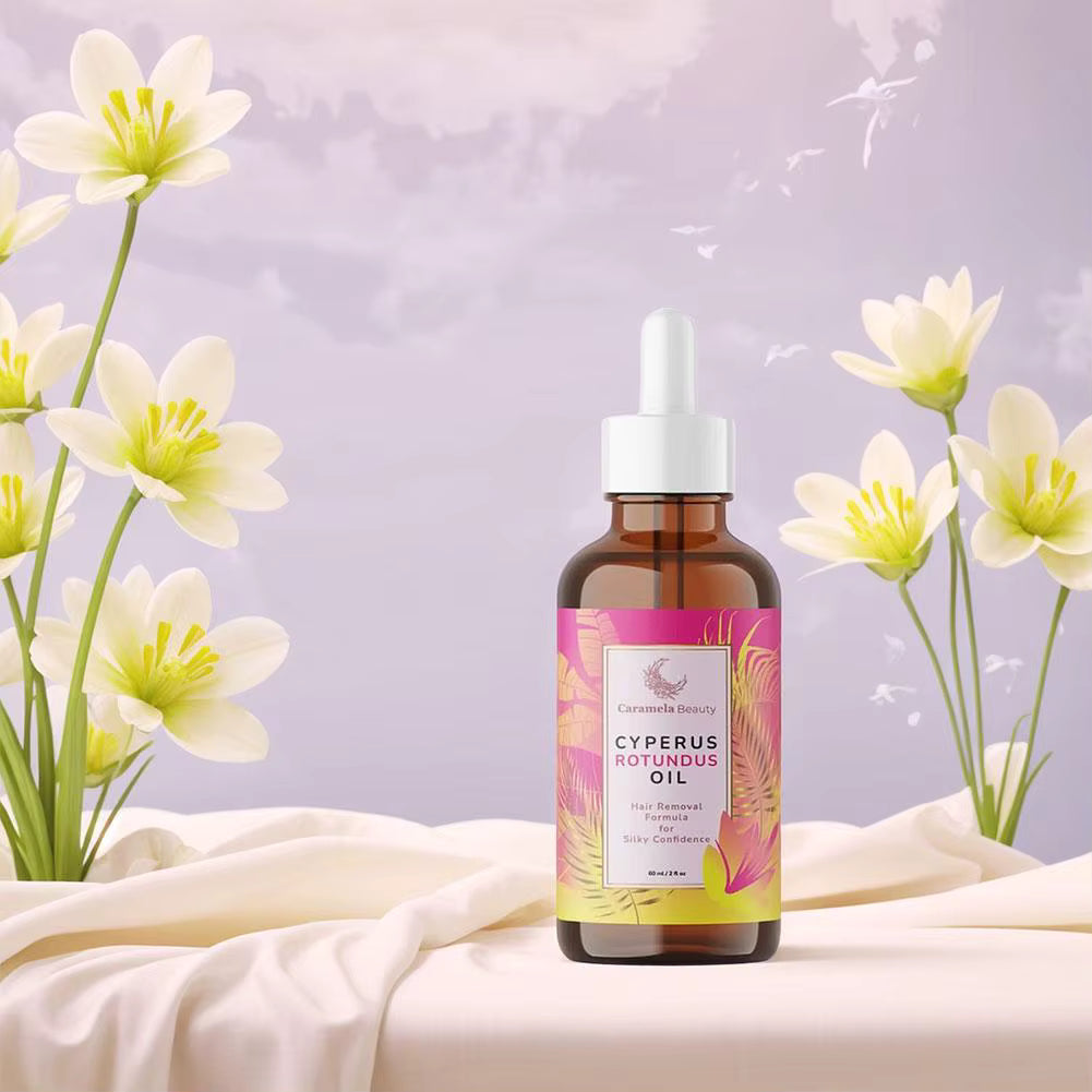 Hair Removal Moisturizing Soothing Oil Natural Cyperus Rotundus Gentle Depilating Oil for Hair Removal Moisturizing & Soothing